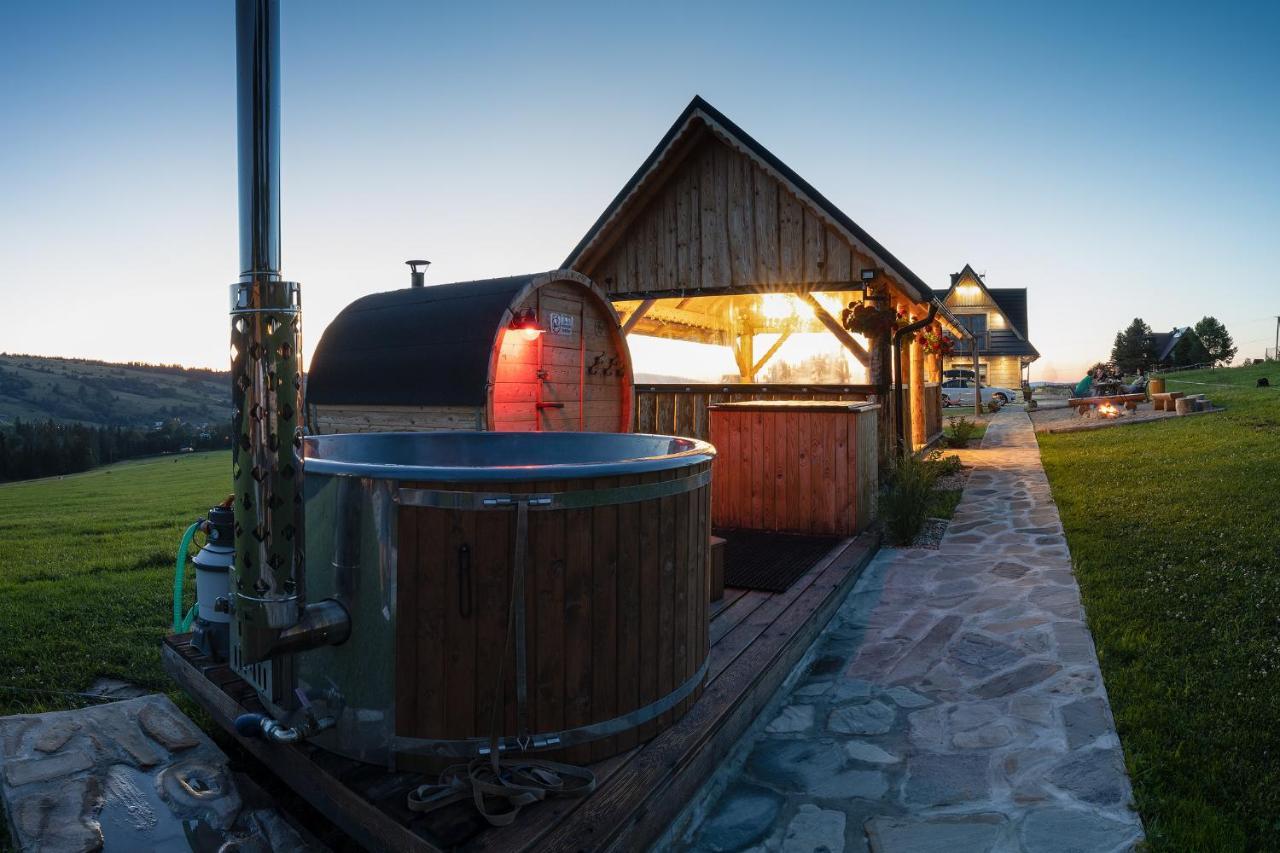 Witowianskie Domki Z Kominkiem, Jacuzzi I Sauna Dzianisz エクステリア 写真
