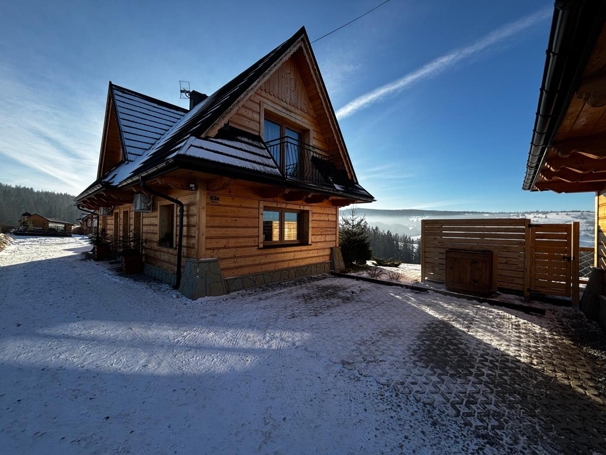Witowianskie Domki Z Kominkiem, Jacuzzi I Sauna Dzianisz エクステリア 写真